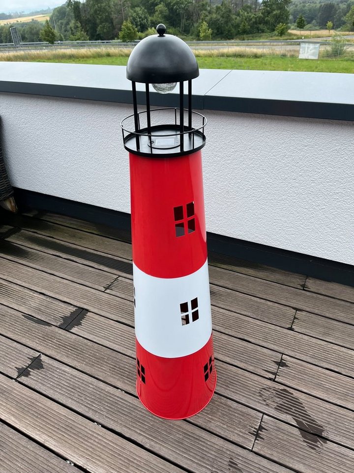 Jürgen Westerholt GmbH Gartenfigur Solar Leuchtturm Metall - Höhe: 121 cm von Jürgen Westerholt GmbH