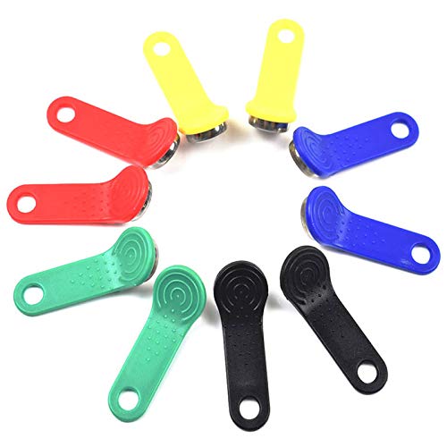 Jufjsfy 10 StüCk/Los Umschreibbarer RFID Kontakt Speicher SchlüSsel RW1990 IButton für Kopieren Karten Sauna Dallas Keys Cards von Jufjsfy