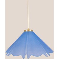 Mojca Vintage Pendelleuchte Mcm Hängeleuchte Handgefertigte Glas-Lampe Retro Deckenleuchte Jugoslawien Gold Messing von Jugosik
