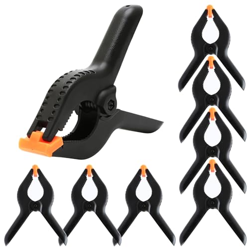8 Stück 6 Zoll Nylon Kunststoff Federklammern für Holzarbeiten, Gartenmöbel, Fotostudio, Hintergrundmull Etc. von Juibao