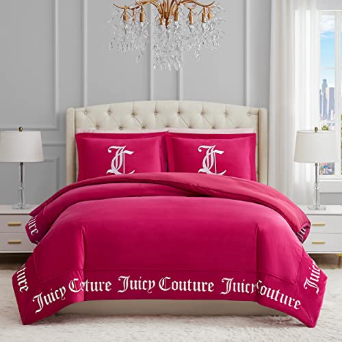 Juicy Couture - Bettdecken-Set – Gothic-Design-Bettwäsche – King – 3-teiliges Set beinhaltet (1) 274,3 x 233,7 cm Bettdecke und (2) 50,8 x 91,4 cm Kissenbezüge – knitterfrei – von Juicy Couture