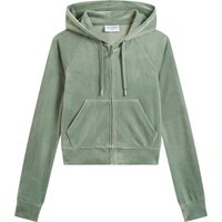 Juicy Couture Kapuzennickijacke "MADISON HOODIE Damen" mit Kapuze Trainingsjacke Damen, Sweatjacke mit Kapuze, Velour, mit Glitzer, Sale Juicy Couture Kapuzennickijacke "MADISON HOODIE Damen" mit Kapuze Trainingsjacke Damen, Sweatjacke mit Kapuze, Velour, mit Glitzer, Sale von Juicy Couture