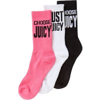 Juicy Couture Socken "TRAINING SOCKS 3 PACK Damen" Socken Damen, Schriftzug, mehrfarbig, Strümpfe, Sportsocken, Sale Juicy Couture Socken "TRAINING SOCKS 3 PACK Damen" Socken Damen, Schriftzug, mehrfarbig, Strümpfe, Sportsocken, Sale von Juicy Couture