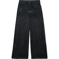 Juicy Couture Sweathose "CHEVIOT CUFFED VELOUR JOGGER Damen" Trainingshose Damen, Sweathose, Velour, Jogginghose mit Glitzer, Sale von Juicy Couture