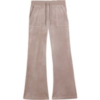 Juicy Couture Sweathose "LAYLA LOW RISE POCKETED FLARE PANT. Damen" Trainingshose Damen, Sweathose, Velour, Jogginghose mit Glitzer, Sale von Juicy Couture