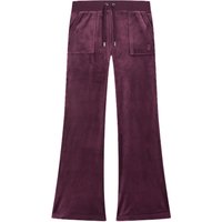 Juicy Couture Sweathose "LAYLA LOW RISE POCKETED FLARE PANT. Damen" Trainingshose Damen, Sweathose, Velour, Jogginghose mit Glitzer, Sale von Juicy Couture