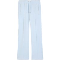Juicy Couture Sweathose "TINA OUTLINE TRACKPANT WITH DIAMANTE BR Damen" Trainingshose Damen, Sweathose, Velour, Jogginghose mit Glitzer, Sale von Juicy Couture
