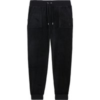 Juicy Couture Sweathose "WILLOW VELOUR CUFFED JOGGER WITH JC EMBROIDERY Damen" Trainingshose Damen, Sweathose, Velour, Jogginghose mit Glitzer, Sale von Juicy Couture
