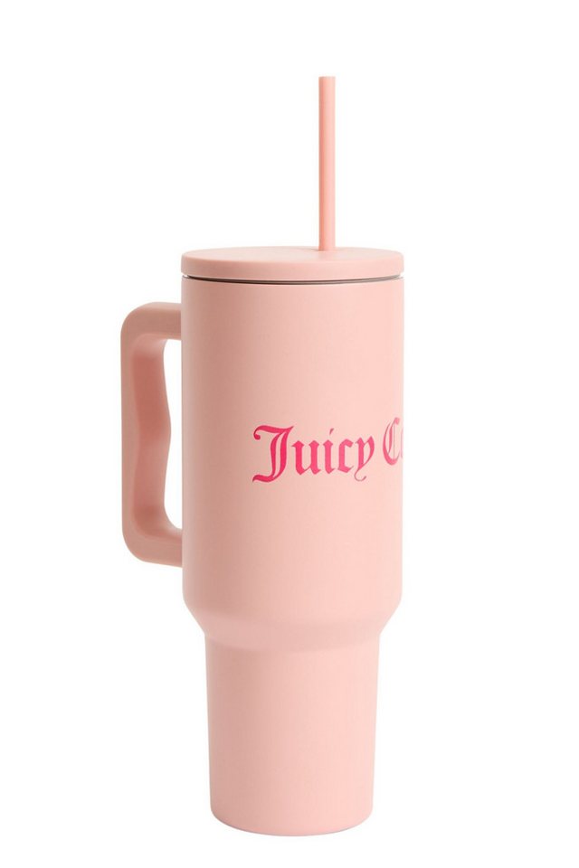 Juicy Couture Thermobecher STEEL TUMBLER WITH STRAW Unisex, Edelstahl, Getränkebecher, große Tasse, mit Strohhalm, heiß kalt, Edelstahl, Sale Juicy Couture Thermobecher STEEL TUMBLER WITH STRAW Unisex, Edelstahl, Getränkebecher, große Tasse, mit Strohhalm, heiß kalt, Edelstahl, Sale von Juicy Couture