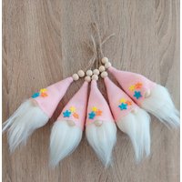 Wichtel Ornament, Geschenk Topper, Baumschmuck, Deko, Frühling Sommer Deko - Baby Pink | 1 Stk von JujaCrafts