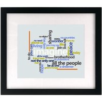 stellen Sie Sich Vor - John Lennon. Song Lyric Art Print Wandbehang, Wohnkultur, Hochzeit Geschenk Idee von JukeboxGraffiti