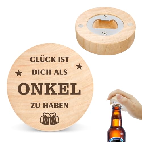 Onkel Geschenk Geburtstag Weihnachten, Geschenk für Onkel Geburtstag von Nichte Neffe,Vatertag Weihnachten Beste Flaschenöffner Holz Geschenke Weihnachtsgeschenke Vatertagsgeschenk geschenkideen von Jukeios