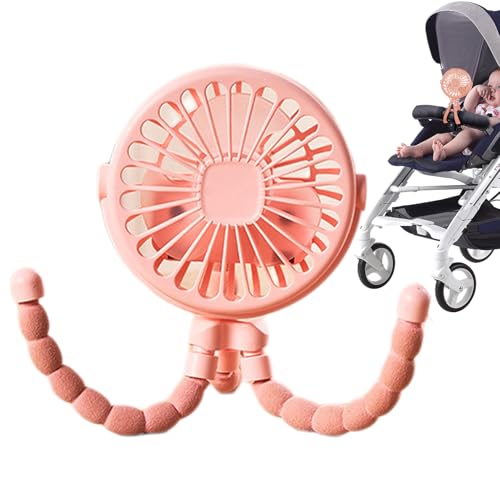 Clip Ventilator, Mini-Hand-Kinderwagen-Ventilator, Handventilator Mit Oktopus-Motiv, Flexibler Stativ-Kleinlüfter, Um 360° Drehbarer, Flexibler Stativ-Handlüfter Für Kinderwagenlenker Clip Ventilator, Mini-Hand-Kinderwagen-Ventilator, Handventilator Mit Oktopus-Motiv, Flexibler Stativ-Kleinlüfter, Um 360° Drehbarer, Flexibler Stativ-Handlüfter Für Kinderwagenlenker von Jukeoiu