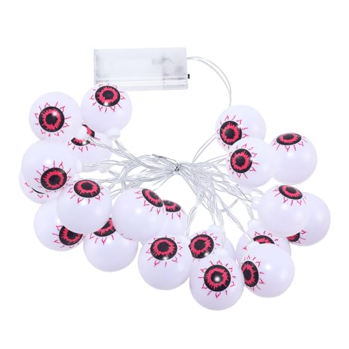Jukeoiu Augen Lichterkette - Dekorative Augen Lusterkette,Batteriebetriebene Deko Für Baum Fenster Garten Fensterbank Innenhof Wand von Jukeoiu