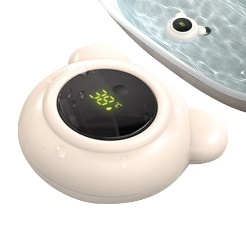 Jukeoiu Baby Badezimmer Thermometer,Digitale Wasserthermometer Mit LED-Anzeige - Badezubehör Für Zu Hause Badezimmer Innen Außen Reise Kinderzimmer von Jukeoiu