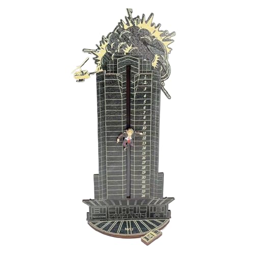 Jukeoiu Countdown Zu Weihnachten Tischschild | 24-Tägiger Holz-Weihnachtsdeko Adventskalender | Lustiges Ornament und Szenenrequisite für Erwachsene Jugendliche Kinder Mädchen von Jukeoiu