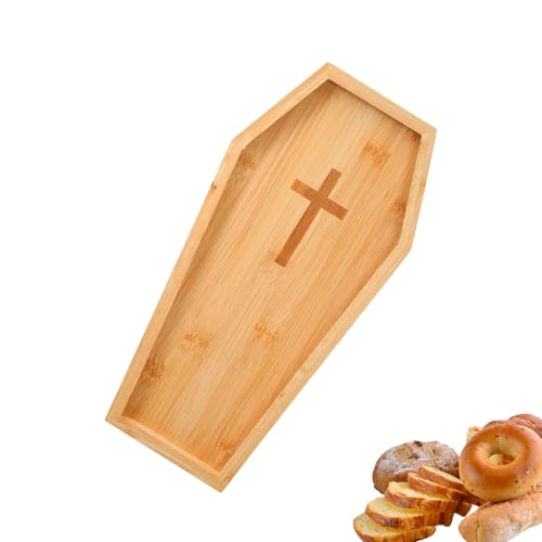Jukeoiu Halloween-Serviertablett | Holz Kürbis Aperitif Schale | Halloween dekoratives Serviertablett für Küche Restaurant Urlaub Party Outdoor Picknick Buffet Weihnachten Camping Pool von Jukeoiu