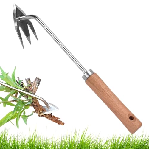 Jukeoiu Hand Weeder,Manuelle Unkrautentferner | Ergonomischer Komfortgriff Robustes 3-Zähne-Gerät Für Blumen Gemüse Rasen Garten Außenbereich Jukeoiu Hand Weeder,Manuelle Unkrautentferner | Ergonomischer Komfortgriff Robustes 3-Zähne-Gerät Für Blumen Gemüse Rasen Garten Außenbereich von Jukeoiu