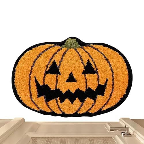 Jukeoiu Spinnennetz-Badematte, Halloween-Badematte - Halloween Badezimmer Spinnennetz Teppich - Super saugfähiger schwarzer Spinnennetz-Badezimmerteppich für Badezimmer-Haustür-Wanne Jukeoiu Spinnennetz-Badematte, Halloween-Badematte - Halloween Badezimmer Spinnennetz Teppich - Super saugfähiger schwarzer Spinnennetz-Badezimmerteppich für Badezimmer-Haustür-Wanne von Jukeoiu