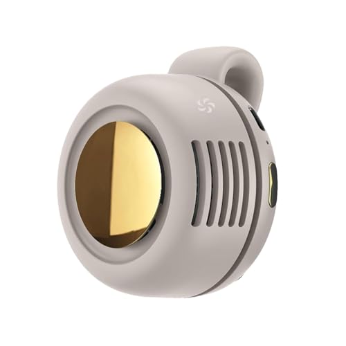 Jukeoiu Tragbarer Clip-Ventilator | Persönlicher Clip-Ventilator Ohne Flügel,Wiederaufladbare Tragbare Klimaanlage Mit 3 Geschwindigkeitsstufen, 360° Drehung Leises Kühlgerät Für Taille Und Reisen von Jukeoiu