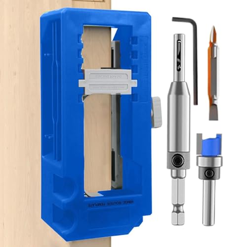 Jukeoiu Türscharnier-Schablone – Türscharnier-Router-Schablone | verstellbare robuste Vorrichtung für 7,6 bis 12,7 cm Länge, Wohndusche, Außen-Holzbearbeitung, Innenschrank Jukeoiu Türscharnier-Schablone – Türscharnier-Router-Schablone | verstellbare robuste Vorrichtung für 7,6 bis 12,7 cm Länge, Wohndusche, Außen-Holzbearbeitung, Innenschrank von Jukeoiu