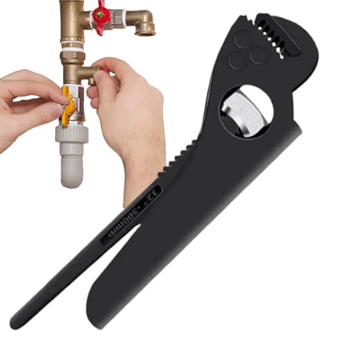 Jukeoiu Wasserpumpenzange - Schlauchreparaturschlüssel,Multifunktions-Rohrzange mit V-Backen für Industrie, Garten, Mechaniker, Sanitär, Elektriker von Jukeoiu