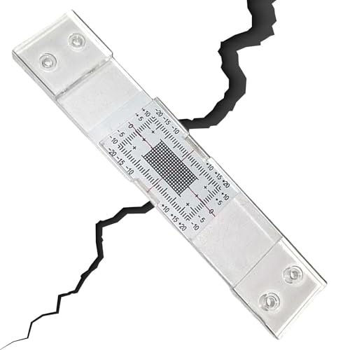 Rissmessgerät Monitor, Gebäudewand Standard Rissmonitor, Spaltmaß Rissüberwachung Aufzeichnung Zur Überwachung Von Wandverformungen Und Rissen 3pcs von Jukeoiu