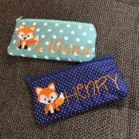 Mäppchen Mit Namen Motiv Fuchs - Geschenk Zur Einschulung Mäppchen Mit Namen Motiv Fuchs - Geschenk Zur Einschulung von JulchenNickel