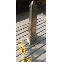 Hohe Metallsäule Deko Versilbert Stylisch von JulesLaedchen