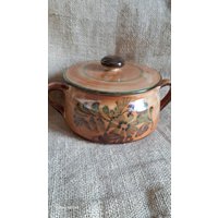 Keramiktopf Fischtopf Mit Deckel - Brauntöne Vintage Keramiktopf Fischtopf Mit Deckel - Brauntöne Vintage von JulesLaedchen