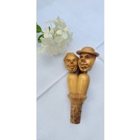 Korken Schwarzwald Handgeschnitzt Mann Und Frau Korken Schwarzwald Handgeschnitzt Mann Und Frau von JulesLaedchen