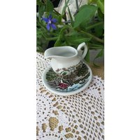 Milchkännchen Mit Unterteller Made in England von JulesLaedchen