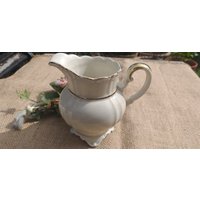 Milchkännchen Weiß-Gold Vintage von JulesLaedchen