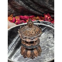 Bronze Lotusblumen Räucher Halter Räucherware, Kräuter, Kegel, Stäbchen von JulesWitchMagic