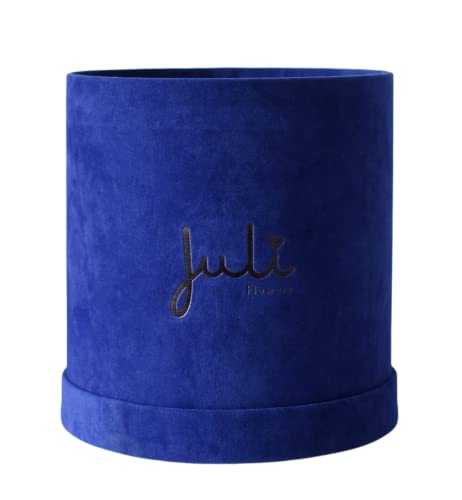 Juli Flowers Blaue Samtbox | Medium | Rosenfrei | mit Schaumstoffeinsatz von Juli