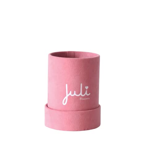 Juli Flowers Box rund ohne Rosen Velvet Rosa XS von Juli