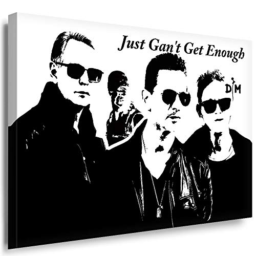 Julia-Art - Bilder Depeche Mode Leinwandbild Gahan Fletcher Gore Kunstdruck Wandbild XXL Kailrahmenbild Fertigbild 40 x 30 cm sw26-1 von Julia-Art Leinwandbilder