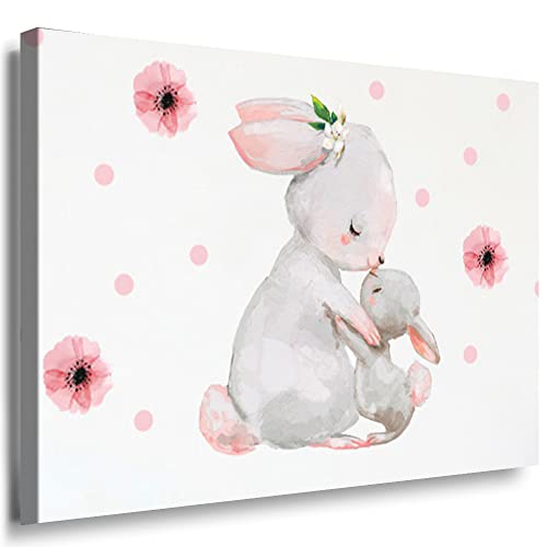 Julia-Art - Bilder Kinderzimmer Babyzimmer Dekor Boho Style Tiermotive 100 x 70 cm LeinWandBilder Xxl - 1 Teilige WandBilder Art 3D Modern Kunstdrucke kE-98-16 von Julia-Art Leinwandbilder