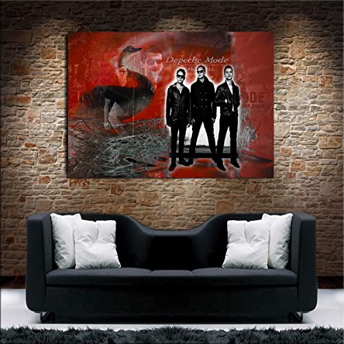 Julia-Art Leinwandbilder - Depeche Mode Bild 1 teilig - 100 mal 70 cm Leinwand auf Rahmen - sofort aufhängbar Wandbild XXL - Kunstdrucke QN05-5 von Julia-Art Leinwandbilder
