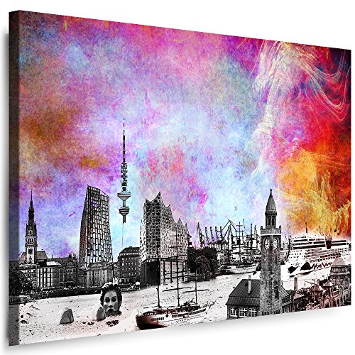 Julia-Art Leinwandbilder Skyline - Bild Hamburg - Wandbild fertig gerahmt - 40 mal 30 cm XXL Kunstdruck - Stadt Leinwand Motive - Verschiedene Varianten Hb-01-1 Julia-Art Leinwandbilder Skyline - Bild Hamburg - Wandbild fertig gerahmt - 40 mal 30 cm XXL Kunstdruck - Stadt Leinwand Motive - Verschiedene Varianten Hb-01-1 von Julia-Art Leinwandbilder
