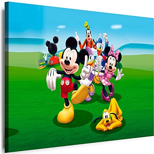 Julia-Art - Bilder Film Cartoons Tiere Kinder Mickey Mouse 70 x 50 cm LeinWandBilder XXL - 1 Teilige WandBilder Art 3D Modern Kunstdrucke w-a-2063-50 von Julia-Art