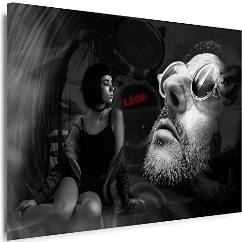 Julia-Art - Bilder Leon der Profi Film 60 x 40 cm Leinwandbilder XXL - 1 Teilige Wandbilder Kunstdrucke j-a-28287-13 von Julia-Art