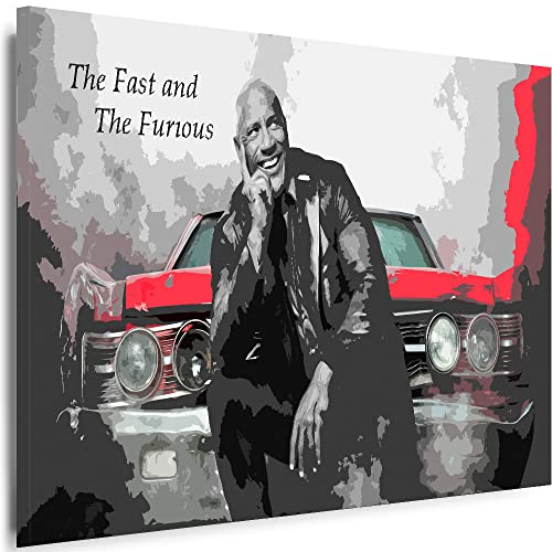 Julia-Art - Bilder The Fast and The Furious Film Kino 100 x 70 cm Leinwandbilder XXL - 1 Teilige Wandbilder Kunstdrucke j-a-28287-10 von Julia-Art