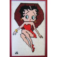 Betty Boop Perlenbild in Schwarzem Rahmen Betty Boop Perlenbild in Schwarzem Rahmen von JuliaLouiseShop