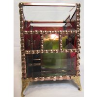Bunt Glas Kerzenhalter Facettiertes Mit Messingfüßen von JuliaLouiseShop