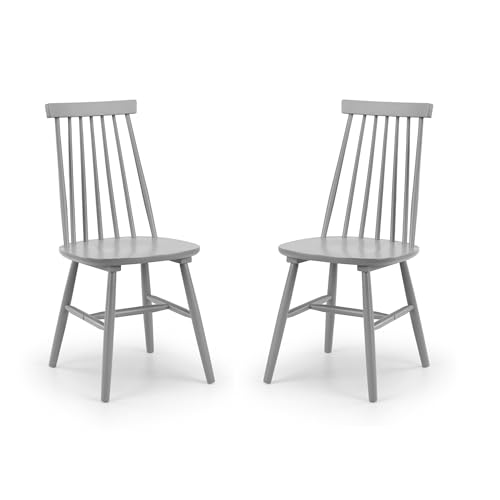 Julian Bowen Alassio Esszimmerstühle mit spindelförmiger Rückenlehne, 2er-Set, Grau Julian Bowen Alassio Esszimmerstühle mit spindelförmiger Rückenlehne, 2er-Set, Grau von Julian Bowen