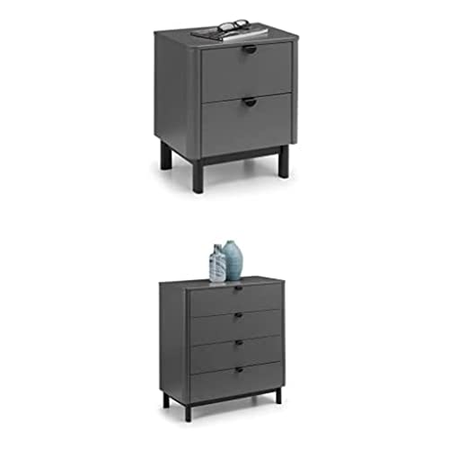 Julian Bowen Chloe Bedside & 4 Drawer Chest Bundle von Julian Bowen