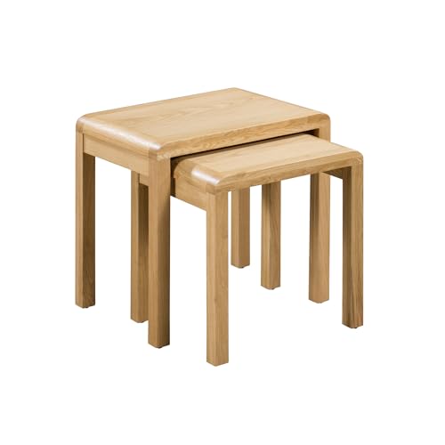 Julian Bowen Curve Satztisch, 2 Stück, Eiche von Julian Bowen