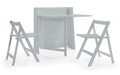 Das kompakte Julian Bowen Helsinki Esszimmer-Set in hellgrau ist die platzsparende moderne Esslösung von Julian Bowen