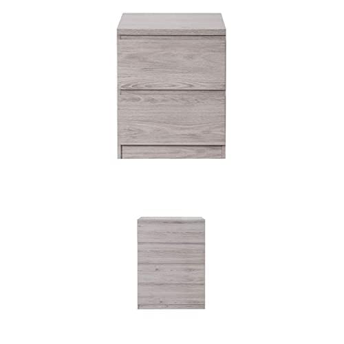 Julian Bowen Jupiter Bedsides & 4 Drawer Chest Bundle, Grey Oak von Julian Bowen